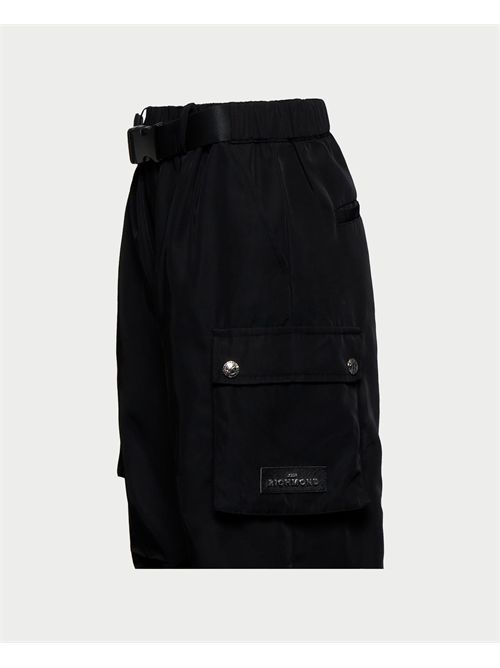John Richmond children's cargo trousers with belt JOHN RICHMOND | RBA25028PABLACK